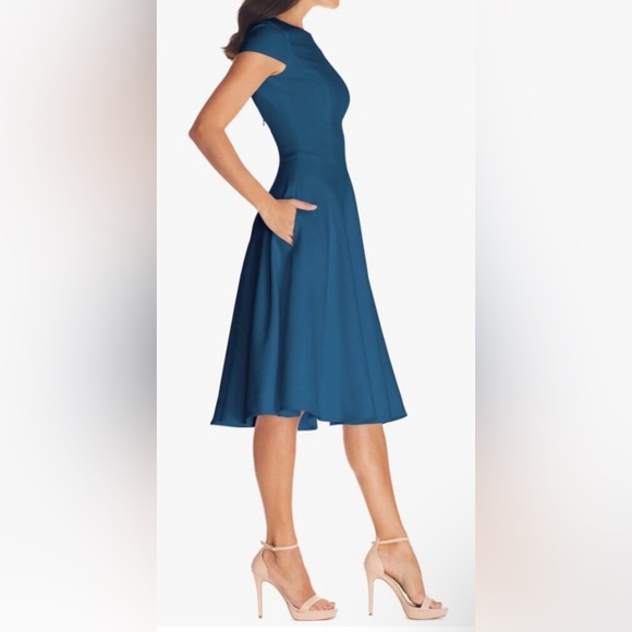 Dress the Population Livia Dress - Peacock Blue - Picture 3 of 11
